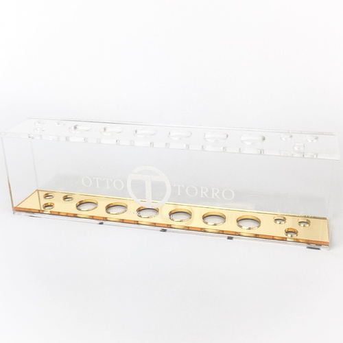 Vanity 12 Brush Stand - Yellow Gold